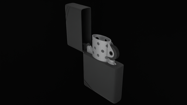 cigarette lighter 3D Model .c4d .max .obj .3ds .fbx .stl .blend 