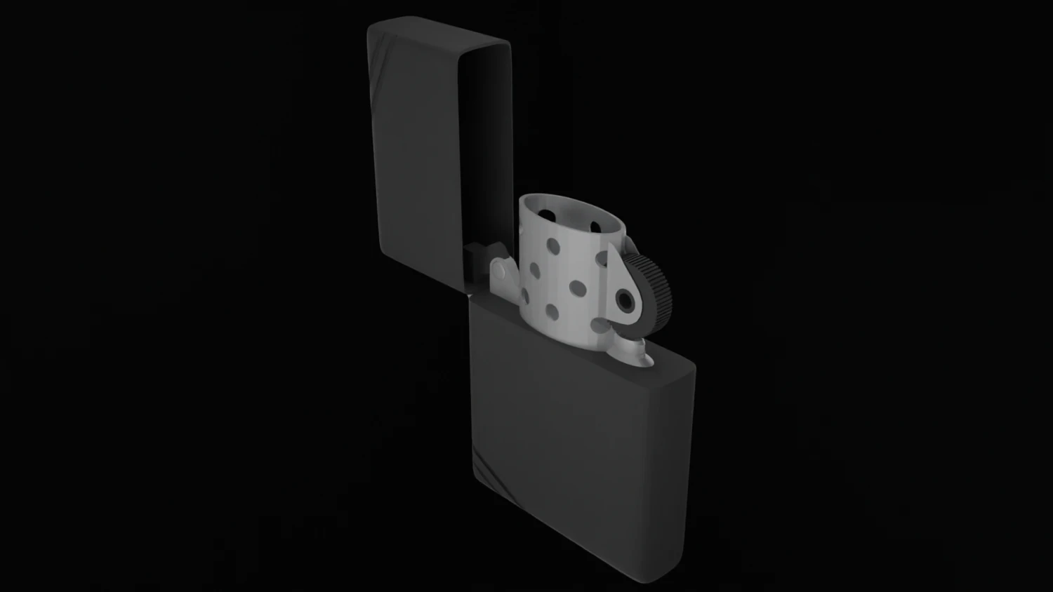 cigarette lighter 3D Model .c4d .max .obj .3ds .fbx .stl .blend 