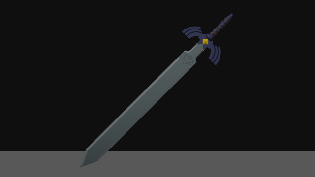 master sword 3D Модель .c4d .max .obj .3ds .fbx .stl .blend