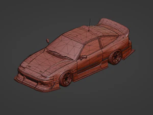 Nissan 180sx s13 3D Model