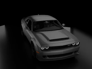 ダッジ チャレンジャー srt デーモン 2018 3Dモデル