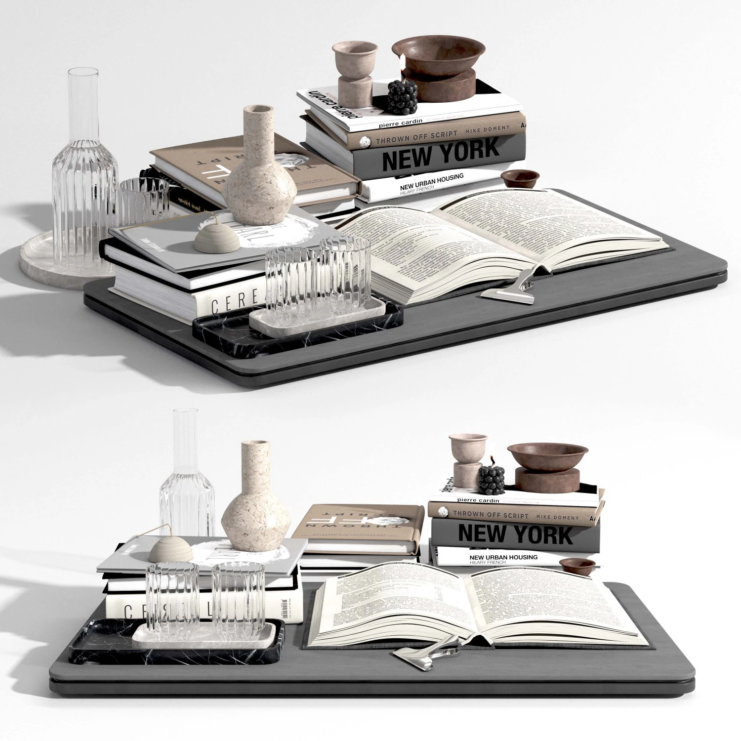 Decorative set 1 3D Model .c4d .max .obj .3ds .fbx .stl .blend 