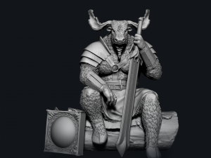 MINOTAUR MINIATURE DND Modelo de impresión 3D