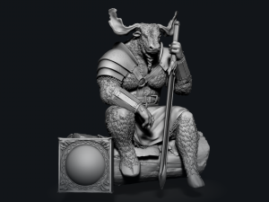 MINOTAUR MINIATURE DND Modelo de impresión 3D
