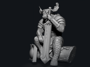 MINOTAUR MINIATURE DND Modelo de impresión 3D