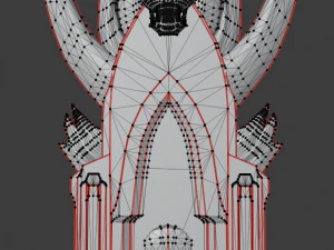 кривавий трон 3D Модель