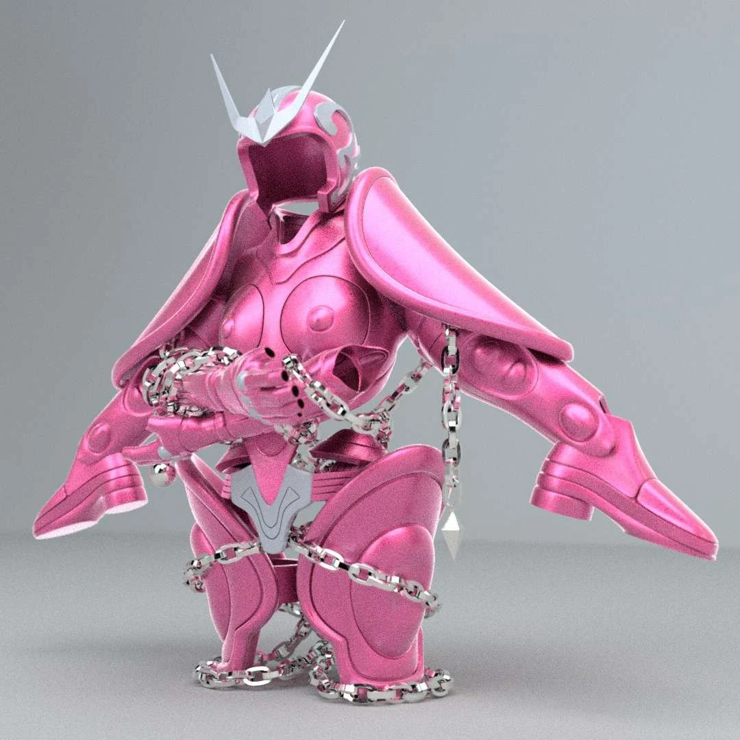 evite o pano de Andr&ocirc;meda - Saint Seiya - Modelo 3D .c4d .max .obj .3ds .fbx .stl .blend 