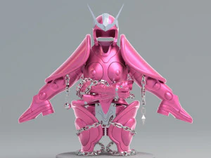 evite o pano de Andr&ocirc;meda - Saint Seiya - Modelo 3D