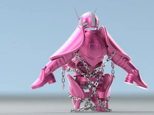 evite o pano de Andr&ocirc;meda - Saint Seiya - Modelo 3D