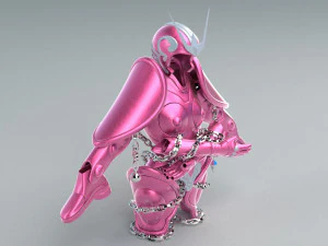 evite o pano de Andr&ocirc;meda - Saint Seiya - Modelo 3D
