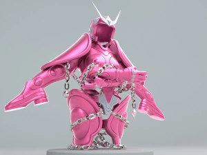 evite o pano de Andr&ocirc;meda - Saint Seiya - Modelo 3D