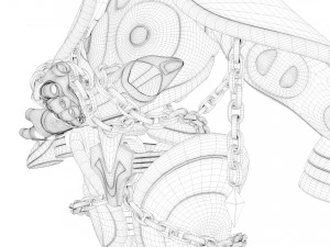 evite o pano de Andr&ocirc;meda - Saint Seiya - Modelo 3D