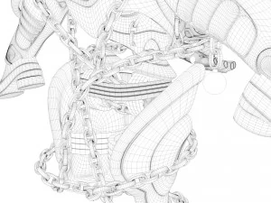 evite o pano de Andr&ocirc;meda - Saint Seiya - Modelo 3D