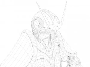 evite o pano de Andr&ocirc;meda - Saint Seiya - Modelo 3D