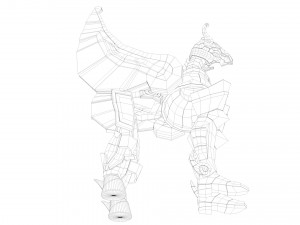 seiya pegasus cloth - saint seiya - 3D Model