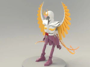 stoffa ikki fenice - saint seiya - Modello 3D