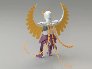 stoffa ikki fenice - saint seiya - Modello 3D