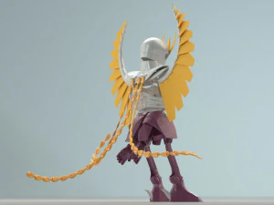 stoffa ikki fenice - saint seiya - Modello 3D