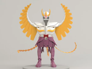stoffa ikki fenice - saint seiya - Modello 3D