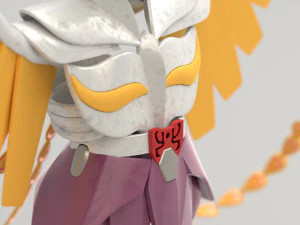 stoffa ikki fenice - saint seiya - Modello 3D