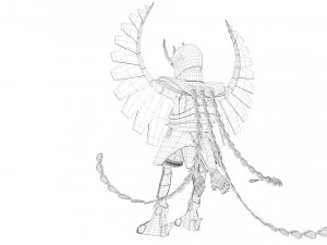 stoffa ikki fenice - saint seiya - Modello 3D