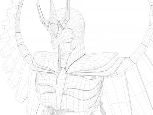 stoffa ikki fenice - saint seiya - Modello 3D