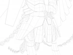 stoffa ikki fenice - saint seiya - Modello 3D