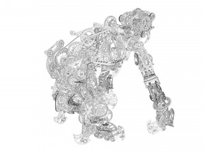 mechanical monkey 3Dモデル
