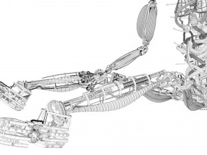 humanoid robot 3Dモデル