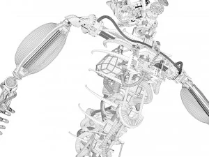 rob&ocirc; human&oacute;ide Modelo 3D