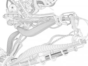 rob&ocirc; human&oacute;ide Modelo 3D