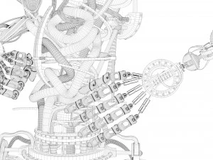 rob&ocirc; human&oacute;ide Modelo 3D