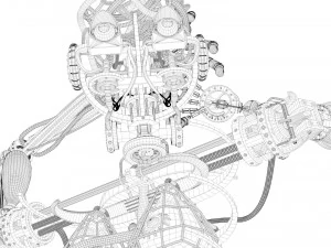 rob&ocirc; human&oacute;ide Modelo 3D