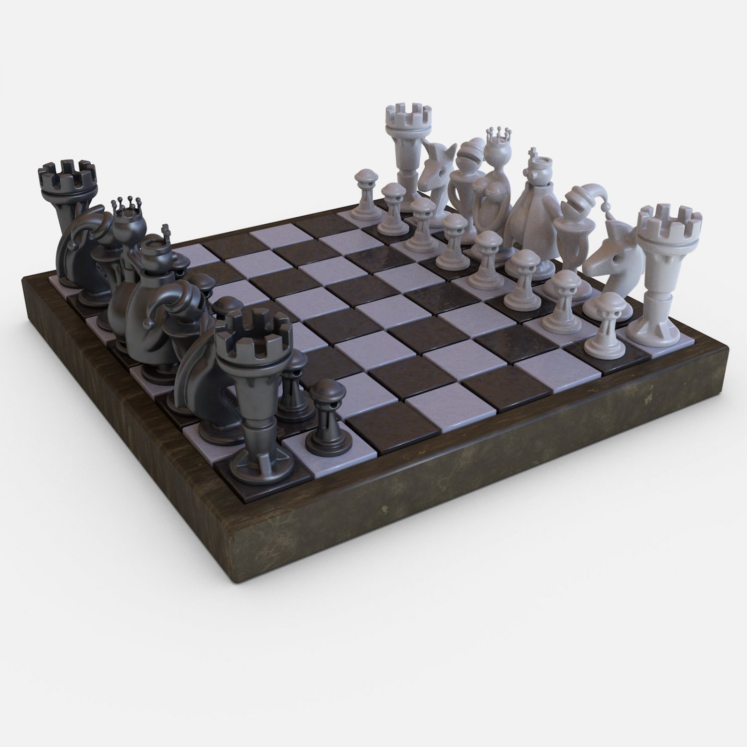 chess game 3D-Modell in Brettspiele 3DExport