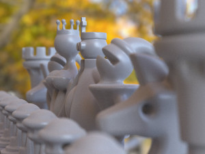 chess game Model 3D