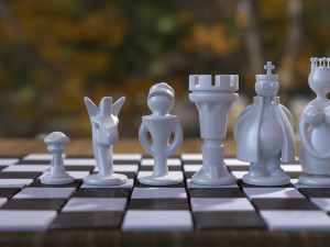 chess game Model 3D