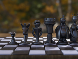 chess game Model 3D