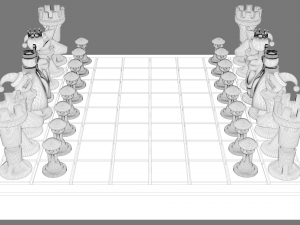 chess game Model 3D