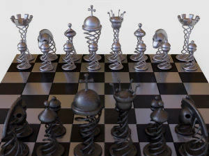 Schachspiel 3D Modell