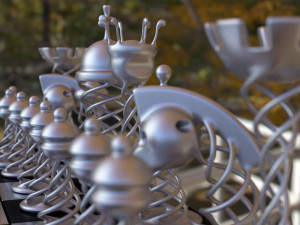 chess game Modello 3D