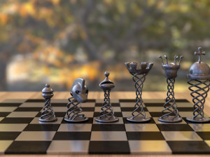 chess game Modello 3D