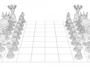 Schachspiel 3D Modell