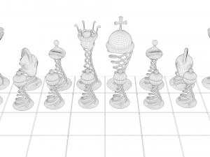 chess game Modello 3D