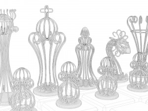 chess game 3D Model