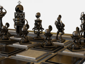 chess game 3Dモデル