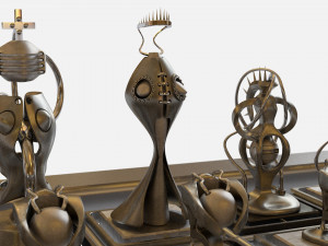 chess game 3Dモデル