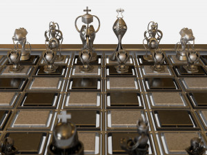 chess game 3Dモデル