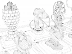 chess game 3D Model
