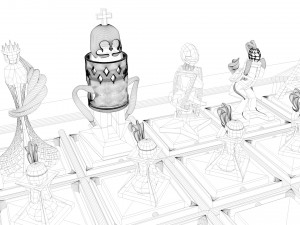 chess game 3Dモデル