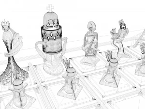 chess game 3D Model